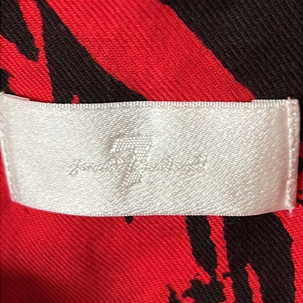 7 For All Mankind Red and Black Hawaiian Shirt M - Picture 6 of 6